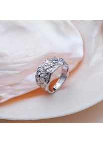 Holzkern Anillos Mujer Plata y Topacio