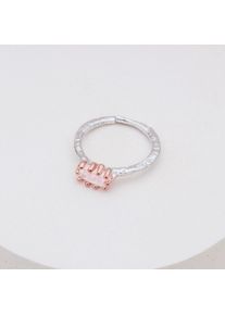 Holzkern Anillos Mujer Oro Rosa y Cuarzo Rosa