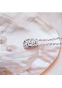 Holzkern Necklaces Women Argent et Diopside