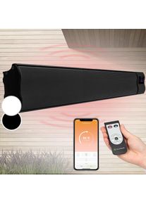 Blumfeldt Cosmic Beam Smart 24, infravörös hősugárzó, 2400 W, vezérlés applikáción keresztül, fekete