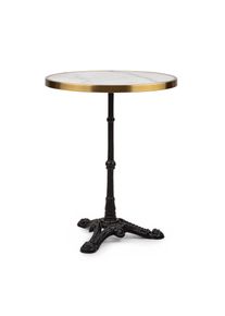 Blumfeldt Patras Lux, bisztró asztal háromlábú talapzattal, márvány asztal, Ø: 57,5 cm, magasság: 72 cm