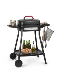 Klarstein Gatsby, elektromos grill, 2000 W, tapadásmentes felület, oldalsó asztalok, fekete