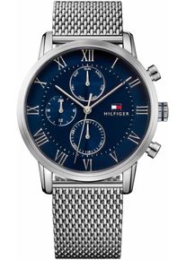 Tommy Hilfiger Heren Analoog horloge 'DRESSED UP QUARZ MULTIFUNKTION' navy / zilver One Size