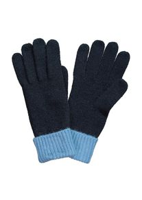 Ulla Popken Handschuhe Damen nachtblau / hellblau Größe M/XL