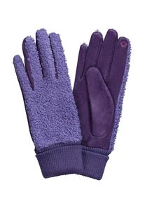 Ulla Popken Handschuhe Damen lila / violettblau Größe M/XL