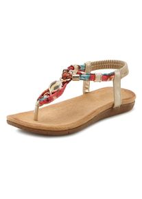 Lascana Zehentrenner Damen braun / gold Größe 40