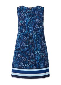 Ulla Popken Dames Jurk blauw / turquoise / lichtblauw / wit 42-44