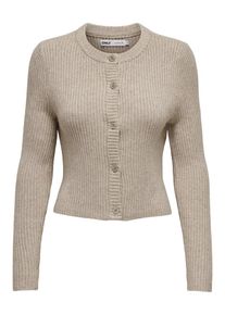 Only Dames Gebreid vest 'ONLKatia' lichtbruin XS