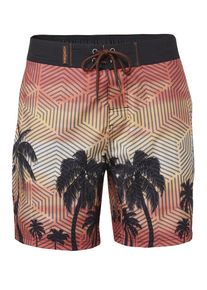 KOROSHI Heren Zwembroek beige / lichtgeel / oranje / zwart XL
