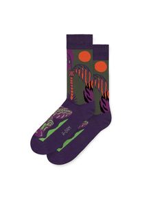 A-dam Socken 'Green Jungle' Herren grün / pflaume / orange Größe 36/40