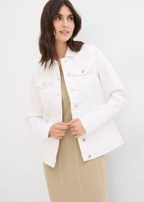 Veste en jean - blanc - taille 36 avec coton - bonprix
