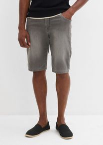 Bermuda confortable en jean et molleton Regular - gris - taille 48 avec coton - bonprix