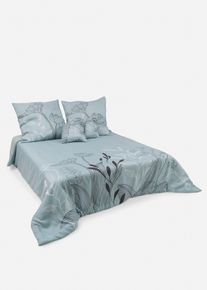 Couvre-lit à motif floral - vert - taille 140x210 cm - Microfibres - bonprix