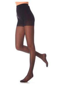 Damen Stützstrumpfhose in schwarz ,Größe 2, WITT, 82% Polyamid, 18% Elasthan