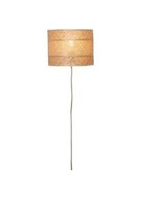 Good & Mojo Wandleuchte , Naturfarben , Naturmaterialien , rund , 19x25x19 cm , Lampen & Leuchten, Innenbeleuchtung, Wandleuchten