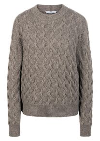 Peter Hahn - Trui van 100% scheerwol met ronde hals, beige, Maat 38, scheerwol