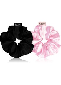 GLOV Satin Scrunchies S hair bands Pink/Black 2 pc