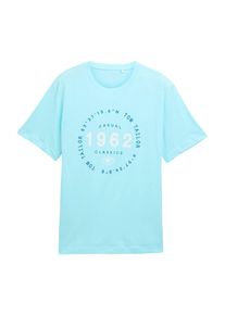 Tom Tailor T-Shirt Herren blau / türkis / weiß Größe S