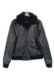 Giambattista Valli x H&M Skórzana kurtka Damski, Rozmiar 38, czarny, Skóra