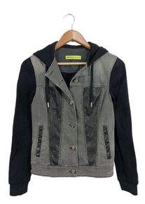 Versace Jeans Jeansowa kurtka Damski, Rozmiar 32, czarny