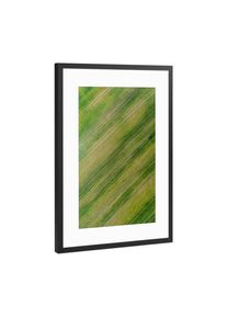 Poster with black metal frame "Green carpet" artboxONE Framed Poster