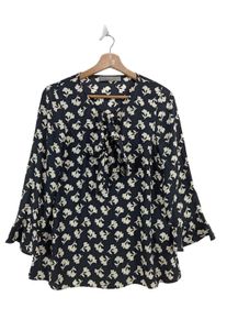 Hallhuber Donna Blusa in seta Donna, Taglia 34, nero