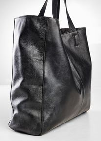 Borsa shopper in pelle XXL - Nero - Taglia 40x40 cm - bonprix