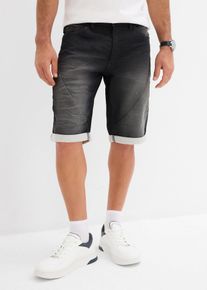 Bermuda in jeans di felpa relaxed fit - Nero - Taglia 33 - bonprix