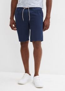 Bermuda con elastico in vita in puro cotone regular fit, Blu, Taglia 60, bonprix