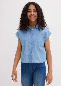 Camicia di jeans in cotone fluente - Blu - Taglia 146 - bonprix