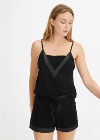 Pigiama estivo con viscosa e satin - Nero - Taglia 46/48 (M) - bonprix