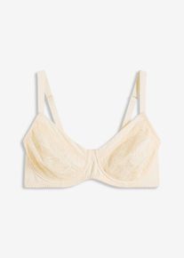 Reggiseno minimizer con pizzo delicato - Beige - Taglia 90C - bonprix