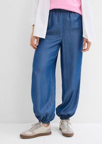 Pantaloni in lyocell con comodo elastico in vita - Blu - Taglia 50 - bonprix
