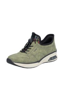 Rieker Sportlicher Schnürschuh Damen khaki / schwarz Größe 41