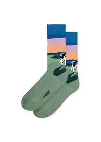 A-dam Socken 'Green Meadow' Herren grün / petrol / helllila / schwarz Größe 36/40