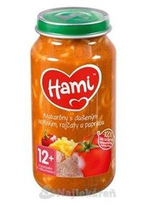 Hami príkrm makaróny s duseným bravčovým mäsom 250g
