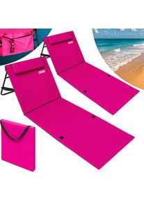 Detex Strandmat Set van 2 Roze 158x56x46cm gestoffeerd