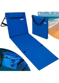 Detex Strandmat Blauw 158x56x46cm gestoffeerd