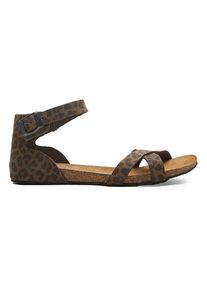 Comfortfusse Leren sandalen bruin/zwart - 56% | Maat: 37 |