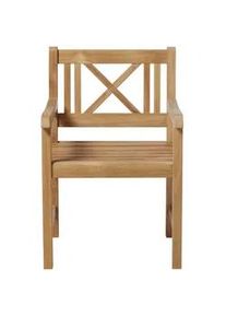 Gardenson Gartensessel , Teakfarben , Holz , Teakholz , vollmassiv , eckig , 59x89x59 cm , Gartenmöbel, Gartensessel, Gartenstühle