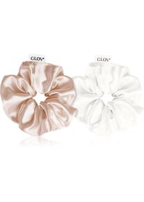 GLOV Satin Scrunchies S hair bands Sparkling Wine/Beige 2 pc