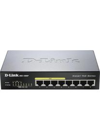 DLink D-Link 8-Port Gigabit PoE Unmanaged Desktop Switch (DGS-1008P)
