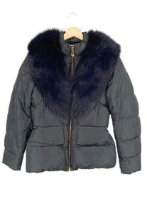 Versace Kurtka puchowa Damski, Rozmiar 36, niebieski, Poliester