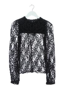 Hallhuber Donna Blusa in merletto Donna, Taglia 34, nero