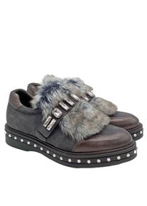 Fantasy Scarpa slip-on Donna, Taglia 38, nero