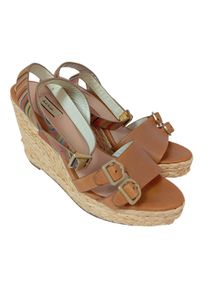 Paul Smith Sandalo a zeppa Donna, Taglia 38, marrone