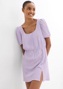 bonprix Femei Rochie tricot din crep texturat, mov, 40/42