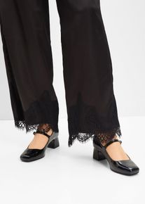bonprix Mujer, Zapatos de tacón con tira, negro, 36