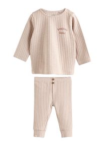 next Set Mädchen beige / dunkelbeige Größe 74