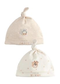 next Sapka 'I Love My Mummy/Daddy' unisex bézs , Méret 48